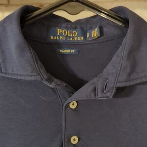 Polo by Ralph Lauren Men's Navy Polo Shirt. Classic Fit SP, Navy
